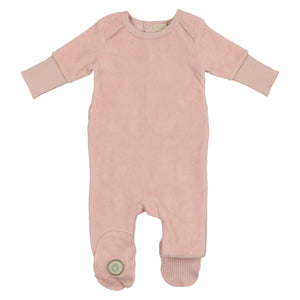 Baby Girl Footie | Divinely Ribbed | Light Rose | Mon Tresor | AW22