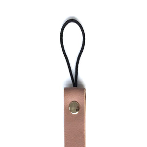 Pacifier Clip | Vegan Leather | Misty Rose | Tannery