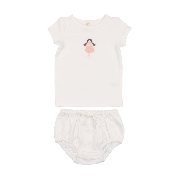 Baby Girl Bloomer Set | Embroidered | White Doll | Lil Legs | SS23