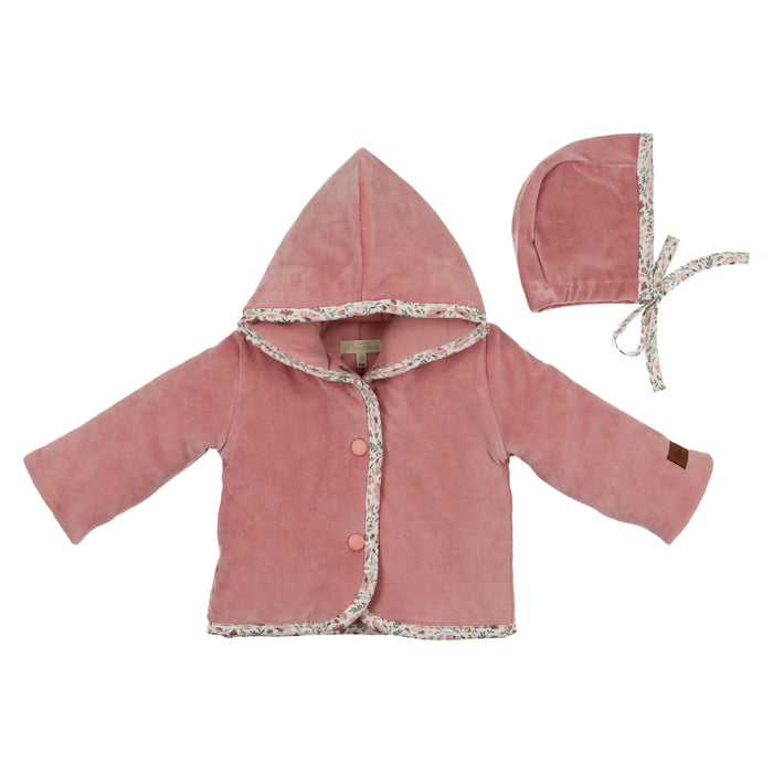 Baby Girl Jacket + Hat | Fairly Floral | Rose Tan | Mon Tresor | AW22