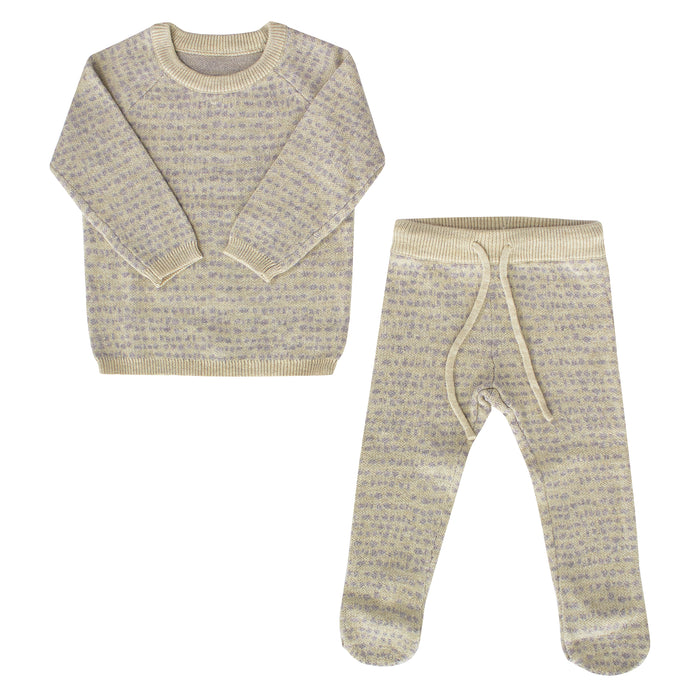 Baby Knit Set | Spot Knit | Lavender | Kipp | AW22