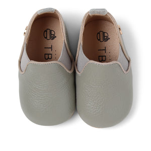 Baby Moccasins | Grey Leather