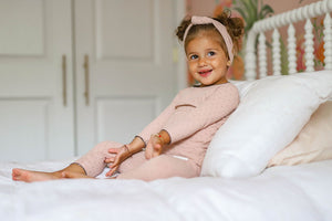 Baby Girl Gift Set | Black Pindot | Pink | Ely's & Co. | AW22