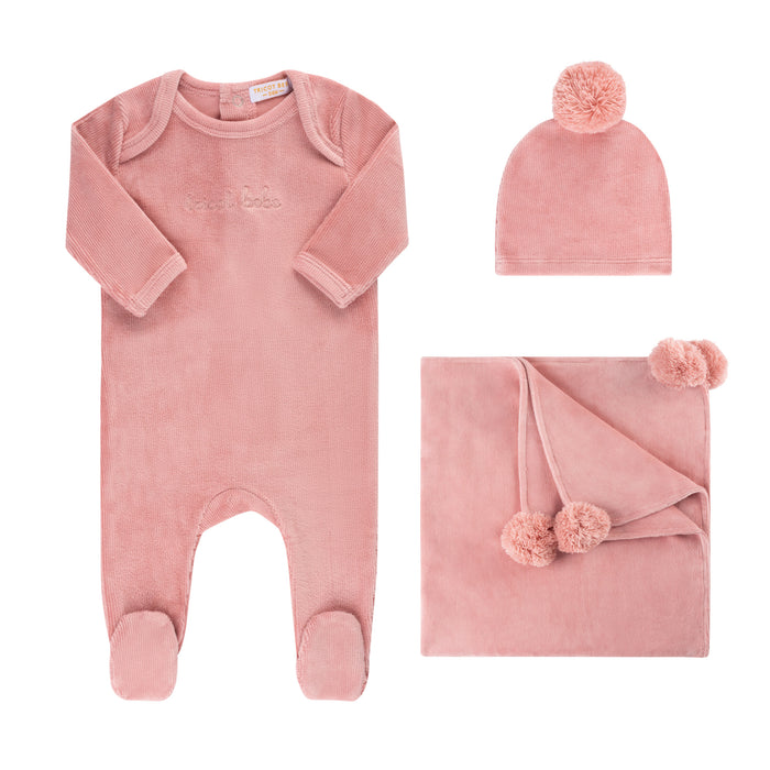 Baby Girl Footie | Signature | Pink | Tricot Bebe | AW22