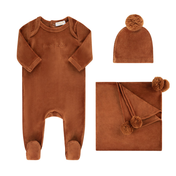 Baby Boy Footie | Signature | Luggage | Tricot Bebe | AW22