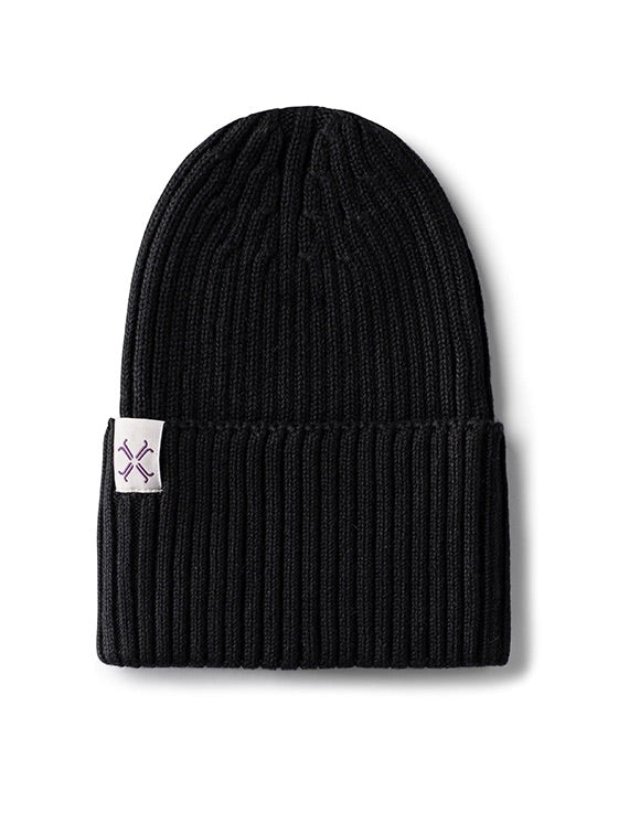 Baby Beanie | Jacqueline & Jac | Ribbed Cuffed | Black