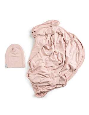 Baby Girl Beanie + Blanket Set | Jacqueline & Jac | Blush