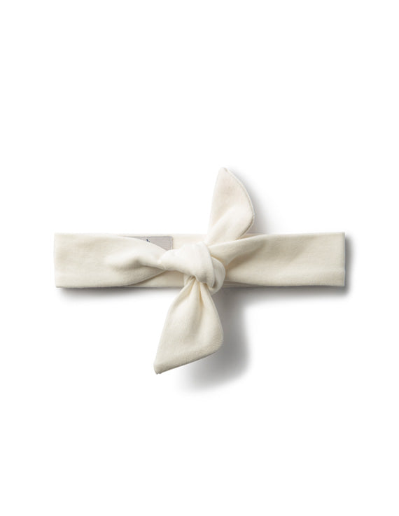 Girls Knot Headband | Jacqueline & Jac | Natural White