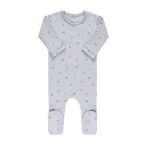 Baby Boy Footie + Beanie | Blueberry Collection | Blue | Ely's & Co. | AW22