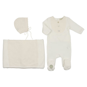 Baby Boy Layette Set | Knit for Nobility  | Ivory | Mon Tresor | AW22