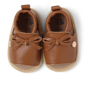 Baby Soft Sole Shoe | 'The August' By TBGB | Luggage Brown