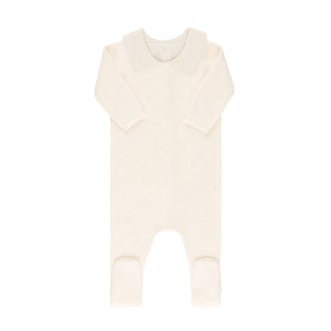 Baby Boy Footie + Bonnet | Pointelle | Cream | Ely's & Co. | SS23