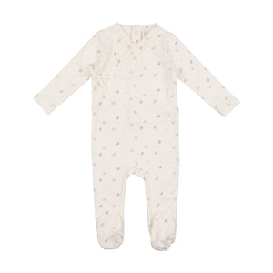 Baby Girl Footie + Beanie | Printed Wrapover | Blossom | Lil Legs | SS23