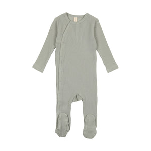 Baby Boy Footie + Beanie | Side Snap | Ribbed | Sky | Lil Legs | SS23