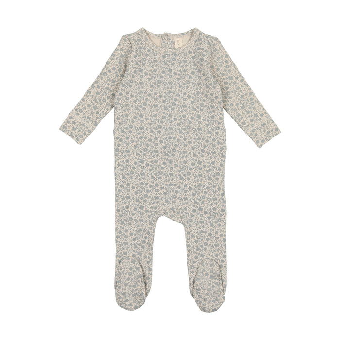 Baby Boy Footie | Signature Floral | Bluebell | Lil Legs | SS23