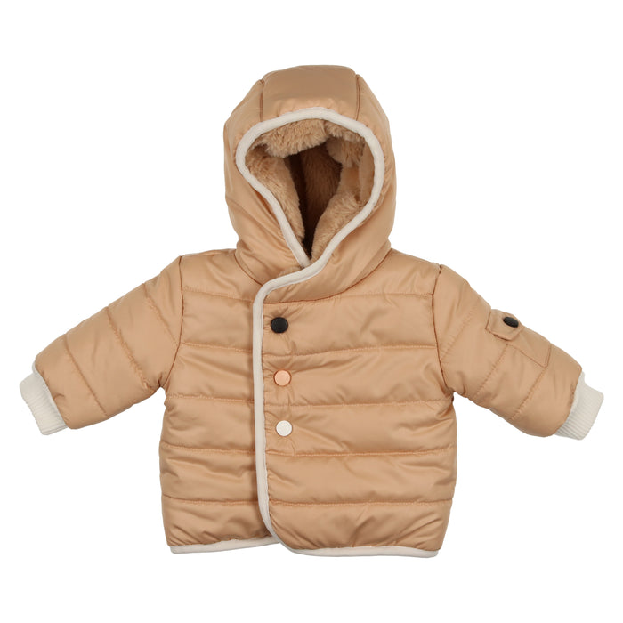 Baby Boy Puffer Jacket | Wrap Me Up | Taupe | Mon Tresor | AW22