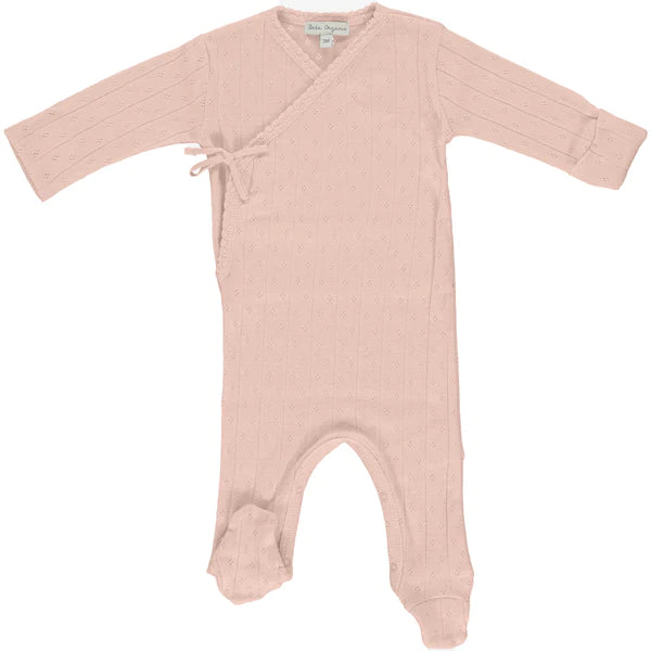 Baby Girl Layette Set Bebe Wrap Dusty Rose Bebe Organic SS23