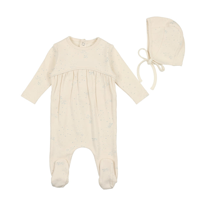 Baby Boy Layette Set | Bird Print | White | Bee and Dee | SS23