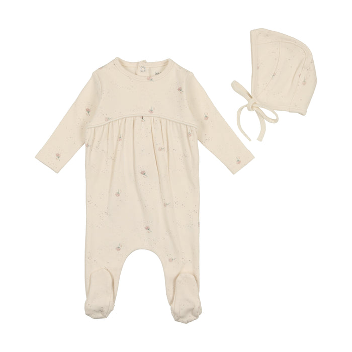 Baby Girl Layette Set | Wishing Flower Print | White | Bee and Dee | SS23