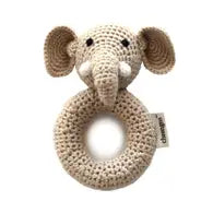 Elephant Crocheted Rattle | Cheengoo