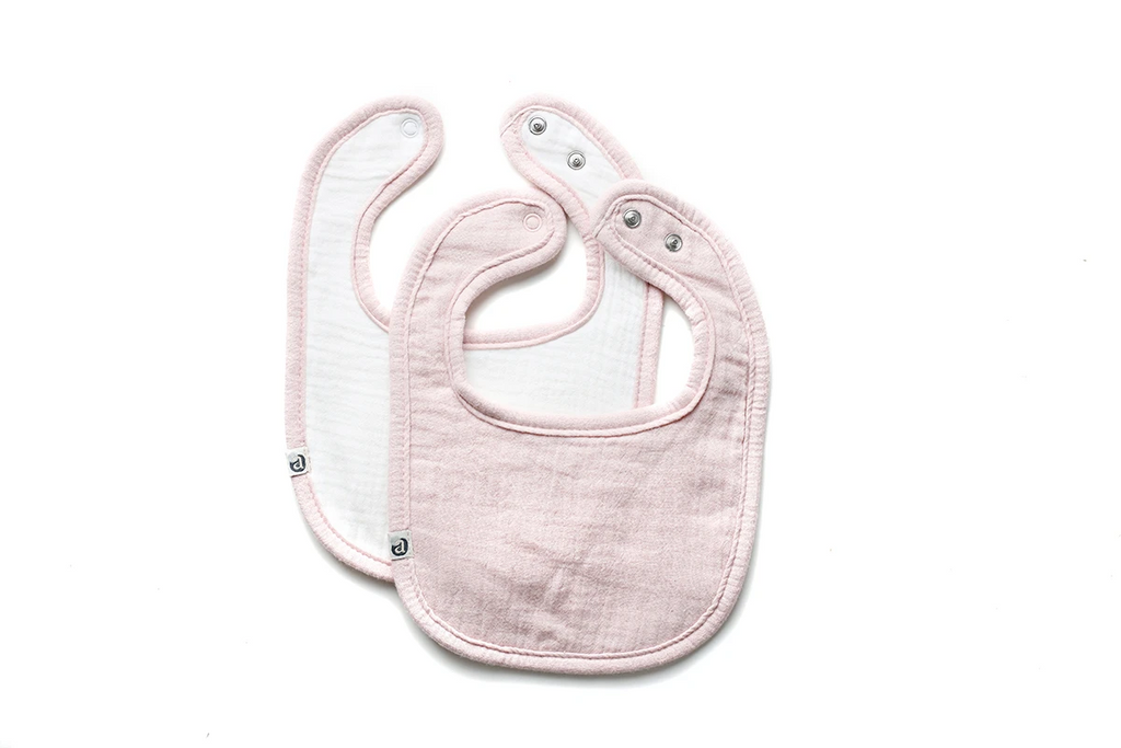 Baby Bib | Pink Bib-Pink Trim | Lil Legs