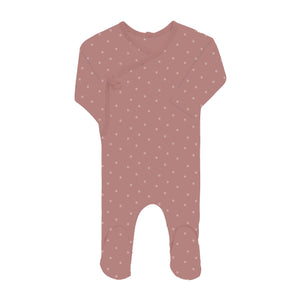 Baby Girl Footie + Beanie | Jersey Cotton | Floral Kimono | Cranberry  | Ely's & Co. | SS23