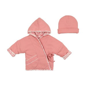 Baby Girl Jacket + Hat | Kimono | Ditsy Pink | Bee and Dee | SS23