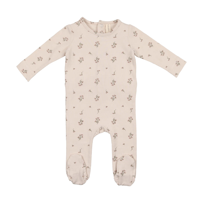 Baby Girl Footie + Bonnet | Signature Floral | Ros'e | Lil Legs | AW22