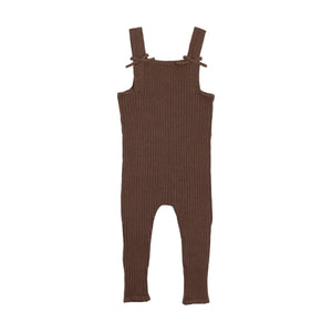 Baby Girl Overalls | Knit | Brown | Lil Leggs | AW22