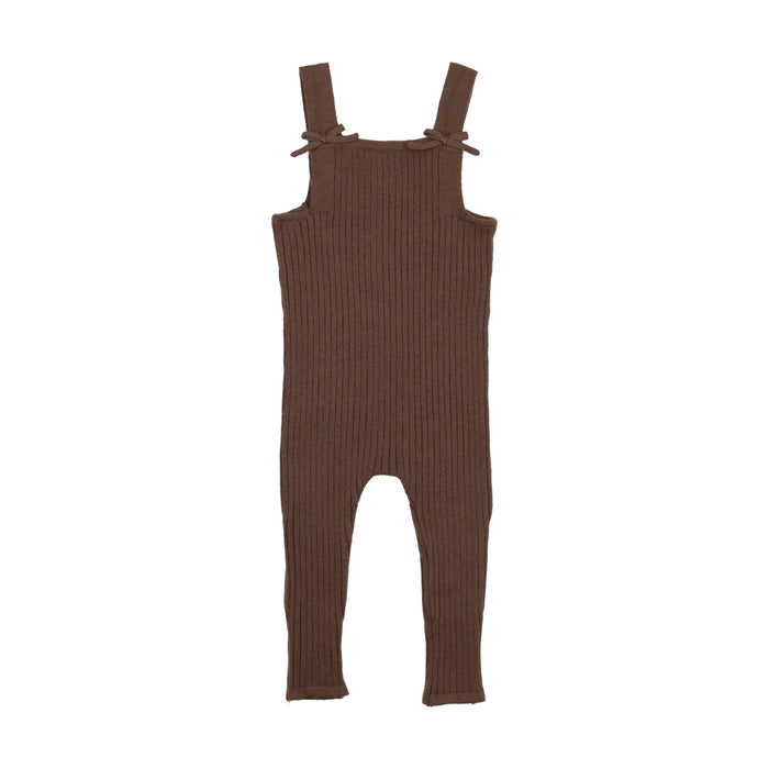 Baby Girl Overalls | Knit | Brown | Lil Leggs | AW22