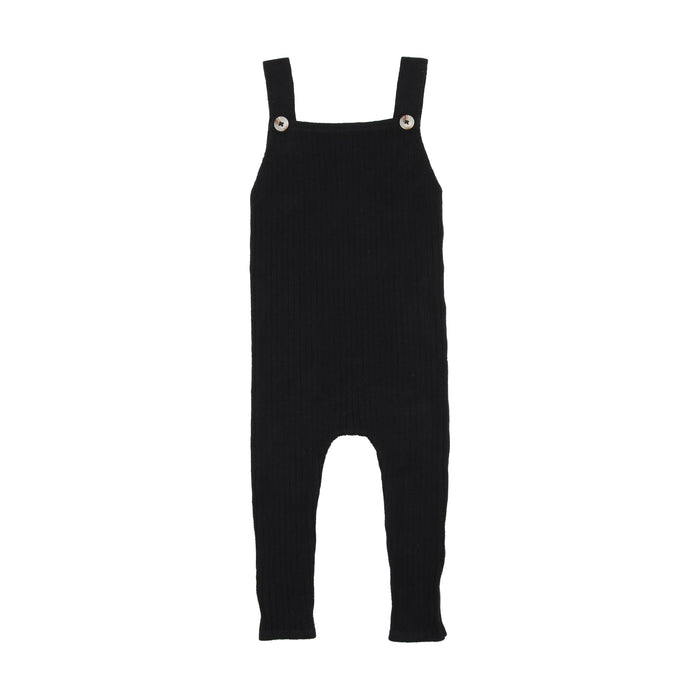 Baby Boy Overalls | Knit | Black | Lil Leggs | AW22
