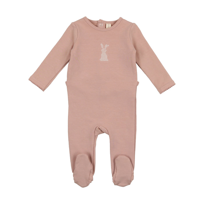 Baby Girl Footie | Bunny | Pastel Pink | Lil Legs | AW22