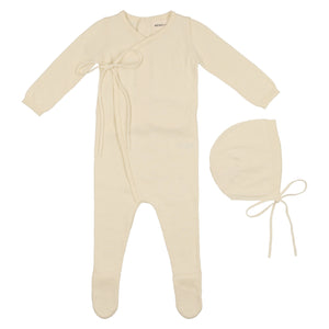 Baby Neutral Layette Set | Knit Wrap | Cream | Mema | AW22