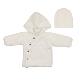Baby Neutral Jacket + Beanie | Fur | White | Mema | AW22