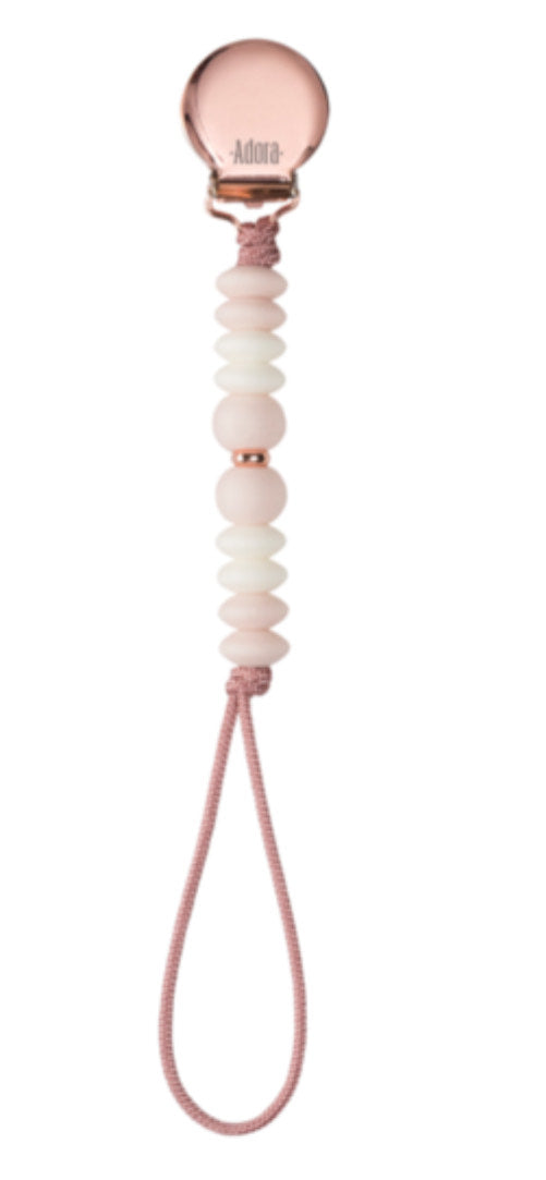 Baby Pacy Clip | Silicone Beads | Adora | Blush Ombre
