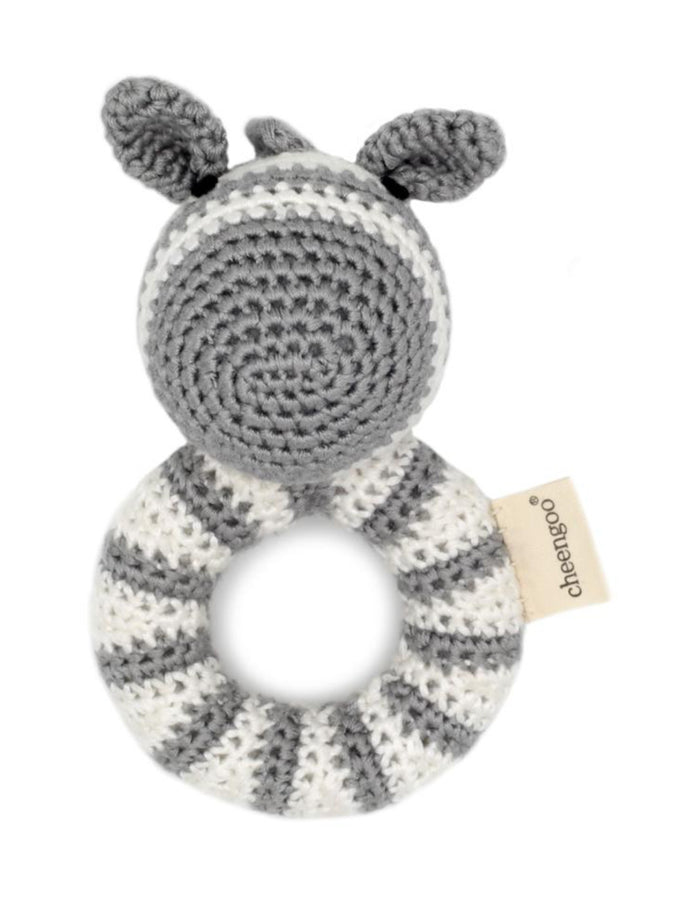 Zebra Crocheted Rattle | Cheengoo