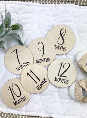 Baby Monthly Milestone Cards | Birchmark Designs | Simple