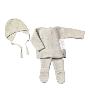 Baby Boy Knit Outfit | Classic Knit | Beige | Martin Aranda | AW22