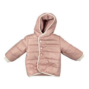 Baby Girl Puffer Jacket | Wrap Me Up | Pink | Mon Tresor | AW22