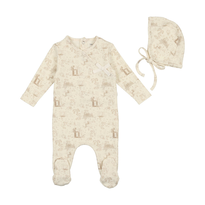 Baby Boy Layette Set | Toile Collection | Taupe | Bee and Dee | SS23