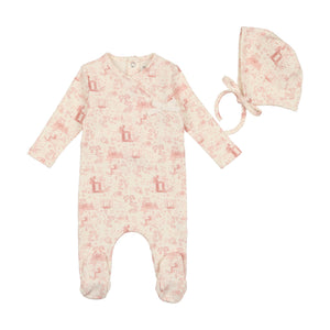 Baby Girl Layette Set | Toile Collection | Light Pink | Bee and Dee | SS23